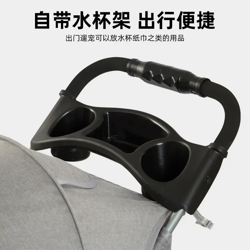 Lightweight Folding Pet Cart Easy To Install Dog Walking Dog Cart Outdoor Small Dog Cat Trolley Pet Stollers - imagen 3