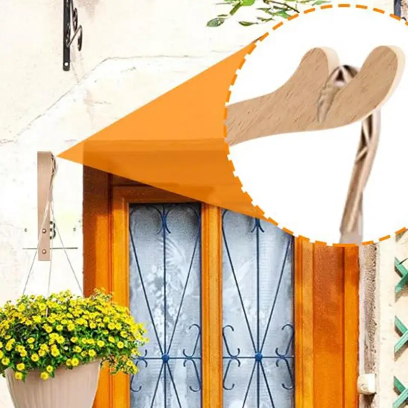 Soporte de madera para colgar plantas, soporte de pared para colgar Macetas - imagen 3