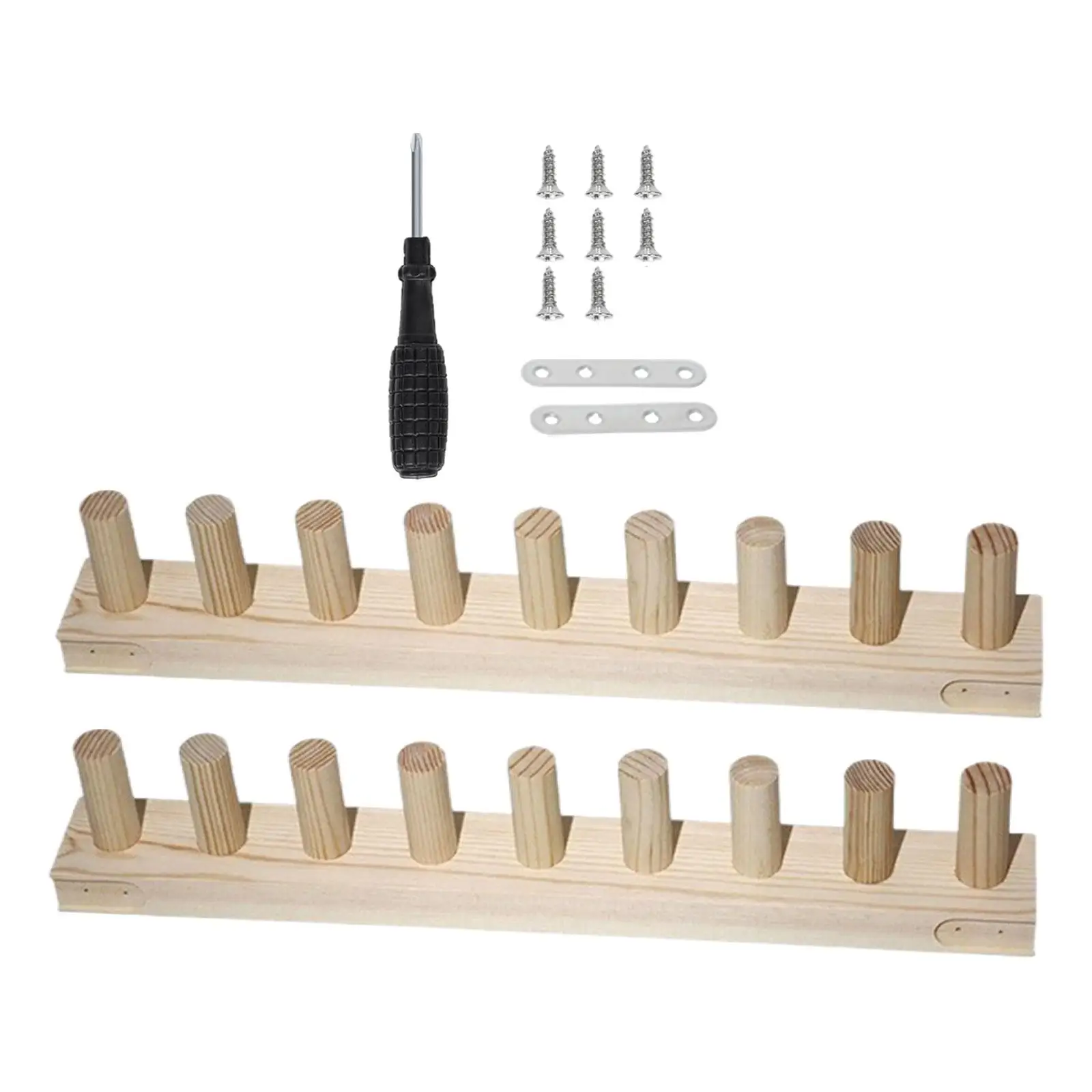 Telar de tejer de hilo grueso, marco de madera ajustable, Kit de tejer, telar portátil para bufandas, mantas - imagen 4