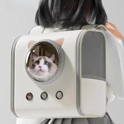 Mochila transportadora transpirable para gatos y gatitos – Gran capacidad