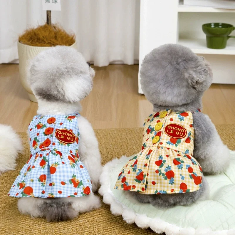 Vestido floral para perros pequeños – Algodón para Chihuahua y Bulldog Francés - imagen 5