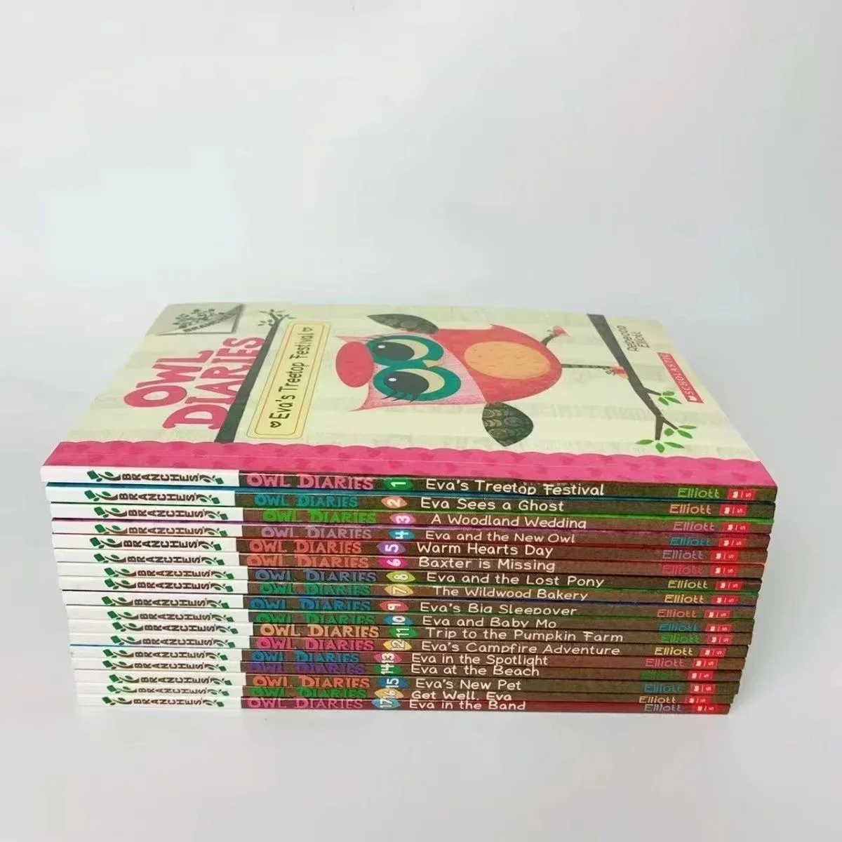 Juego de 17 libros en inglés para niños, diarios de búho, libro de imágenes, Educación Temprana, aprendizaje infantil, diario de escritura, niñas de 6 a 12 años - imagen 2