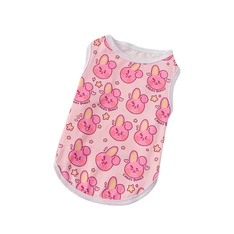 Chaleco con estampado de dibujos animados para perro, camiseta con ventilación para perro, camisa de marca para cachorro, Bulldog Francés, Chihuahua, ropa para perros pequeños y medianos - imagen 5