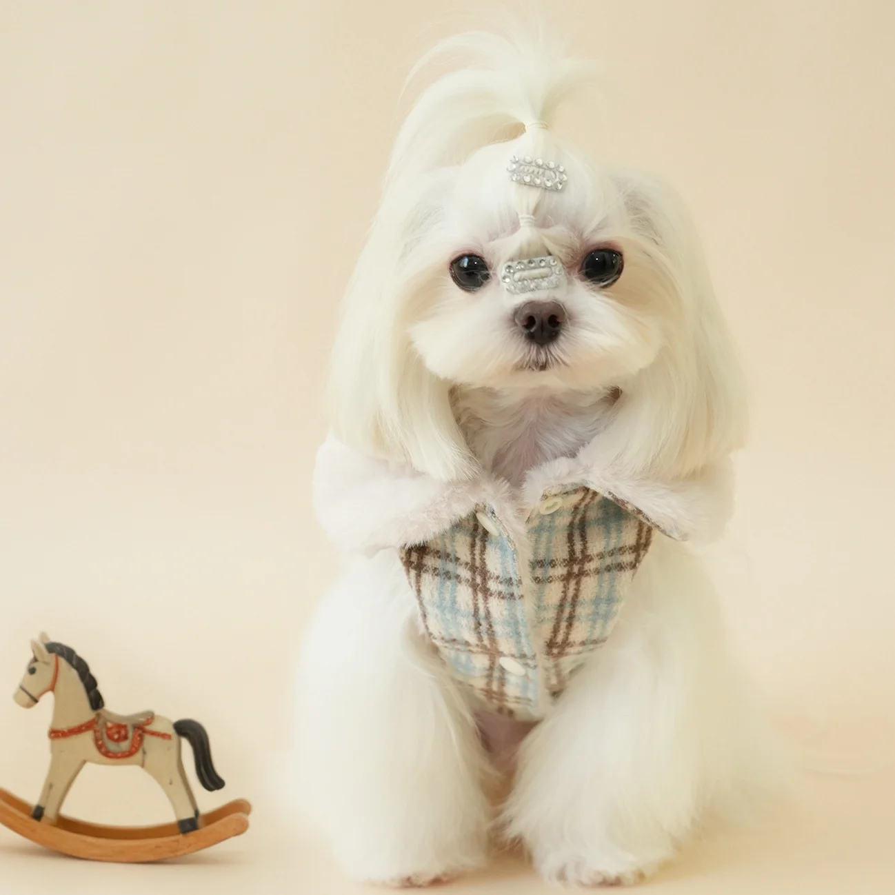 Chaleco de felpa para perros mini – Abrigo cálido invierno - imagen 4