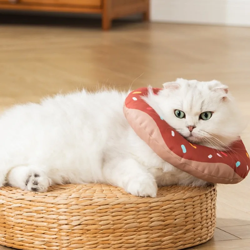 Collar impermeable con forma de donut para gato, collar isabelino para esterilización de perros y mascotas, anillo protector antichar y antiarañazos - imagen 3