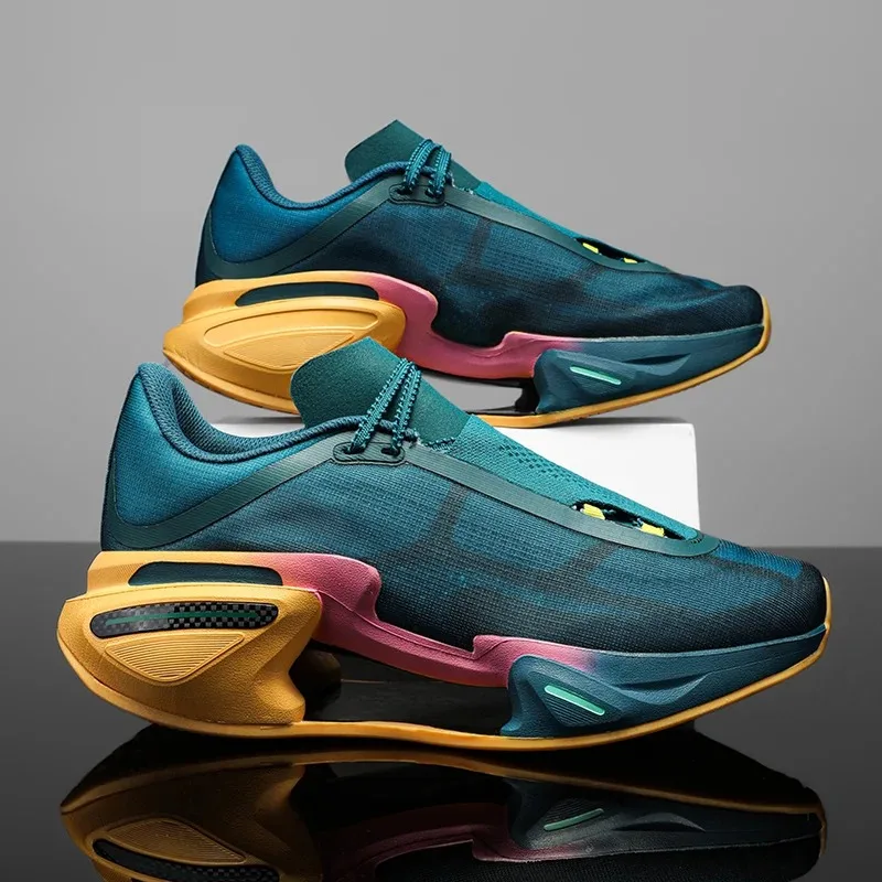 Nuevas zapatillas de correr para hombres y mujeres, placa de carbono, soporte estable, rebote antideslizante, transpirables, zapatos deportivos de suela gruesa