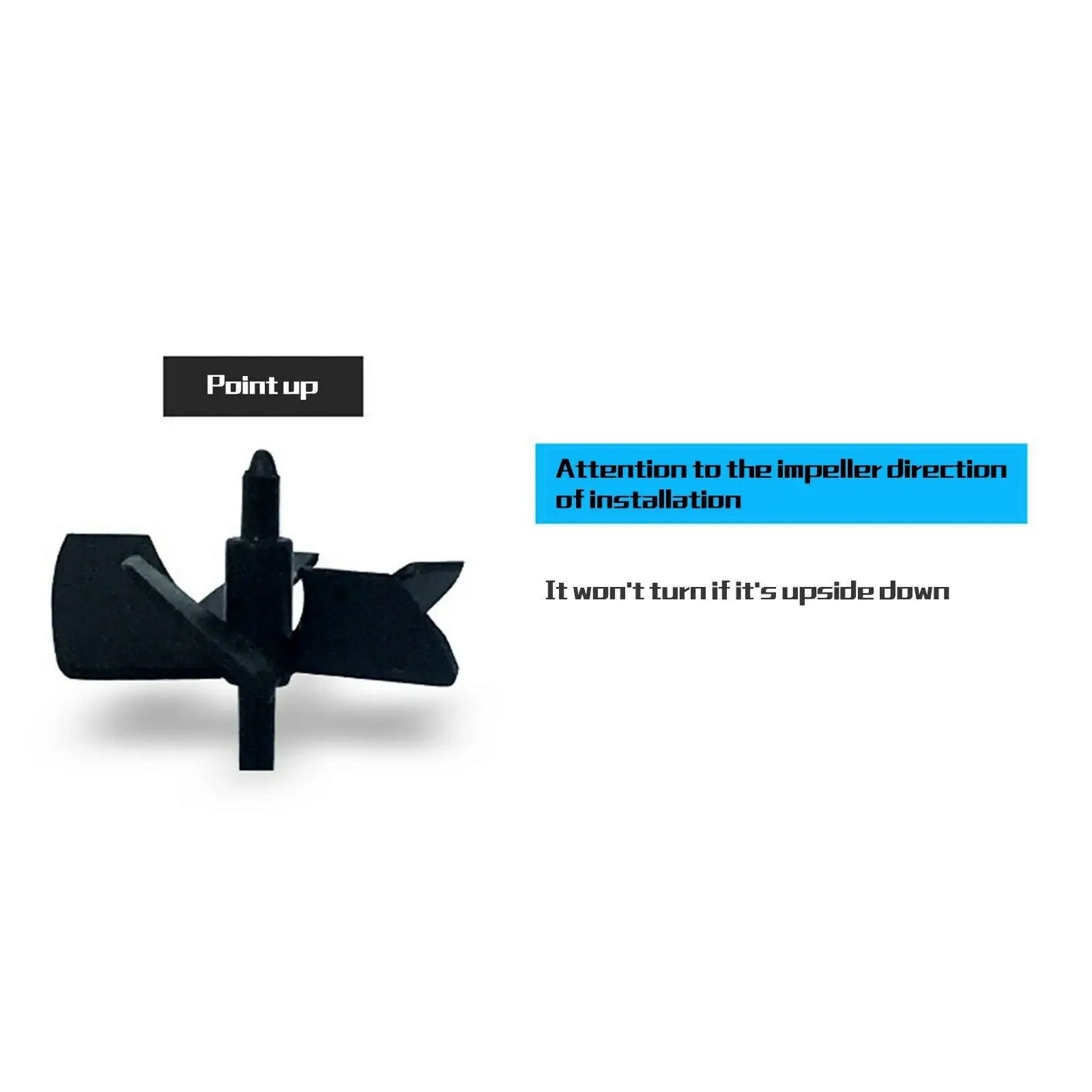 Spiral Fan Flow Promoting for Aquarium Fish Stool Suction Collector Waste Spiral Fan Flow Promoting for Aquarium Fish Stool Suction Collector Waste