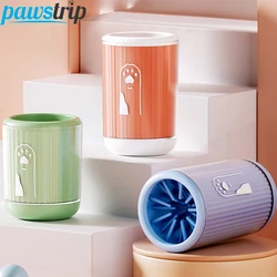 Taza de limpieza de pata de perro de silicona, taza portátil para limpieza de pies de mascotas para gatos, perros, limpiador de pata de gato desmontable, accesorios para perros