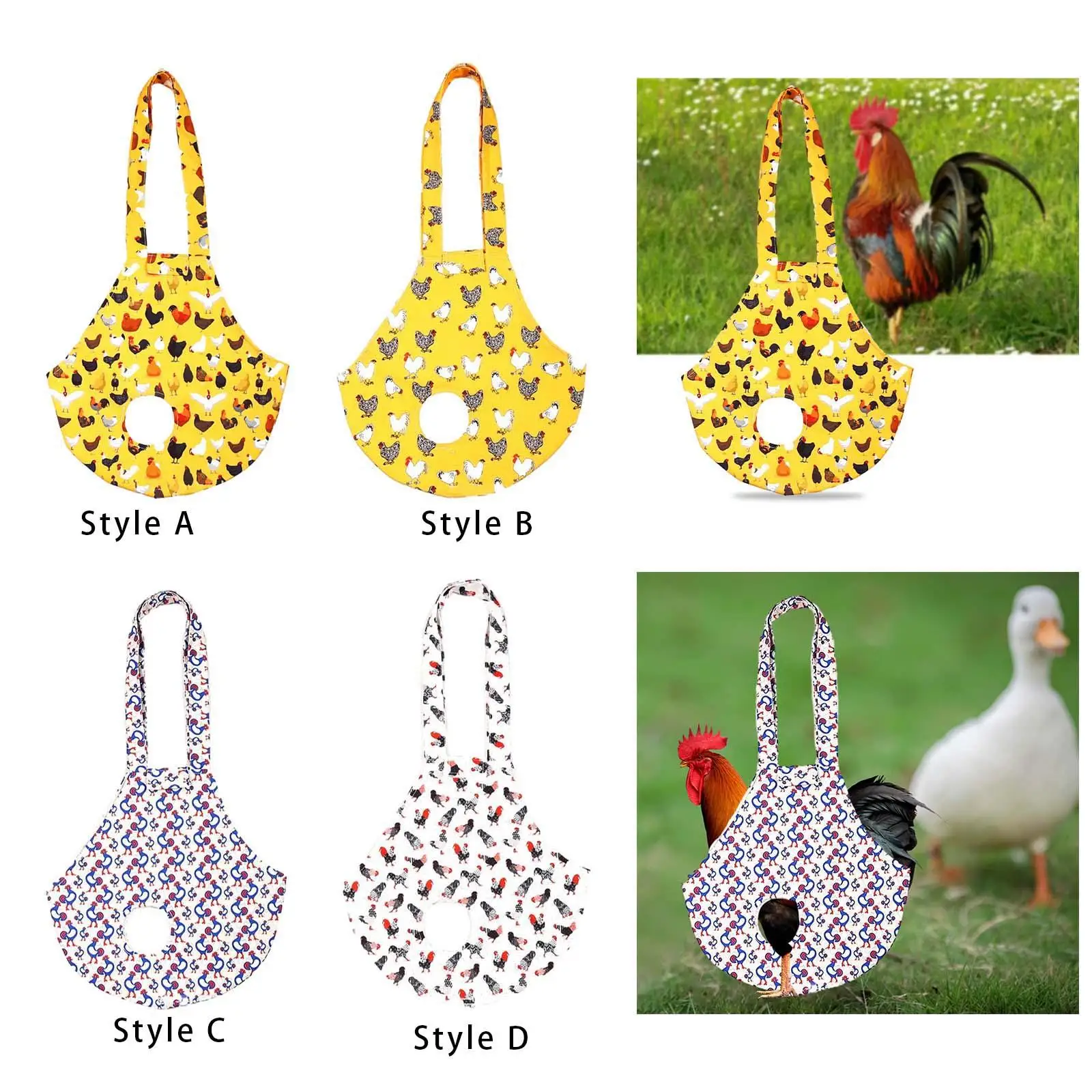 Pet Chicken Carrier Duck Goose Bag Novel Pattern 65x37.5cm Adhesive Closure Pet