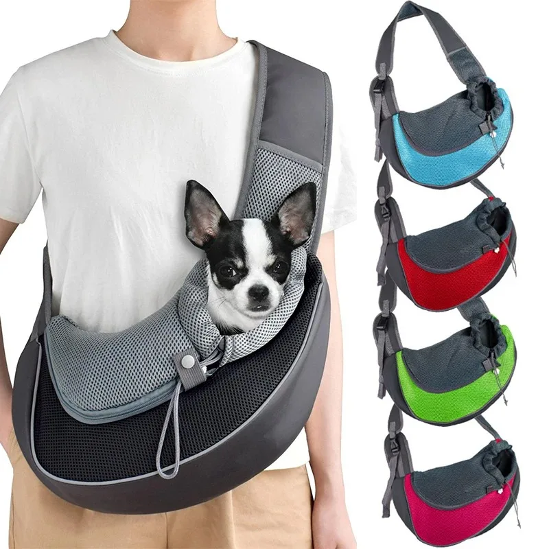 Mochila transportadora transpirable para perros y gatos, mochilas de transporte, bolso de viaje, bolso de hombro tipo bandolera, suministros para mascotas, bolso bandolera - imagen 3