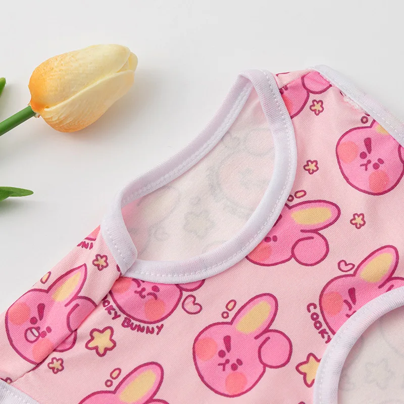 Chaleco con estampado de dibujos animados para perro, camiseta con ventilación para perro, camisa de marca para cachorro, Bulldog Francés, Chihuahua, ropa para perros pequeños y medianos - imagen 4