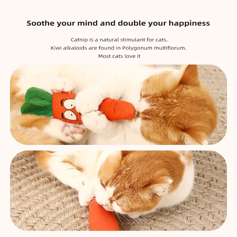 Juguetes de simulación interactivos para gatos, gatitos de dentición de felpa, tablero rascador para gatos con hierba gatera incluida, juego interactivo para gatito - imagen 5