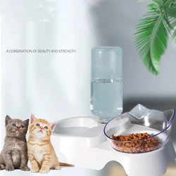 Comedero y bebedero automático antideslizante para gatos y perros
