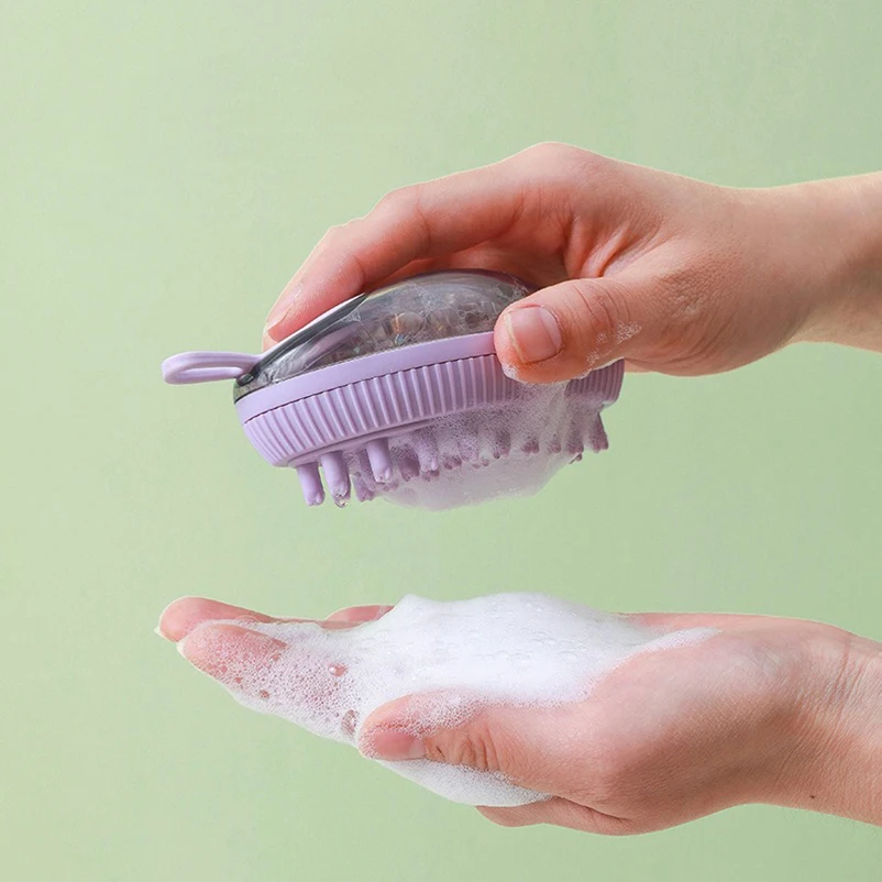 Cepillo de baño para gatos y mascotas, cepillo de baño de gel de silicona, suministros especiales de masaje de limpieza para perros - imagen 5