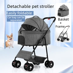 Cochecito plegable para perros pequenos y medianos - Diseno ligero