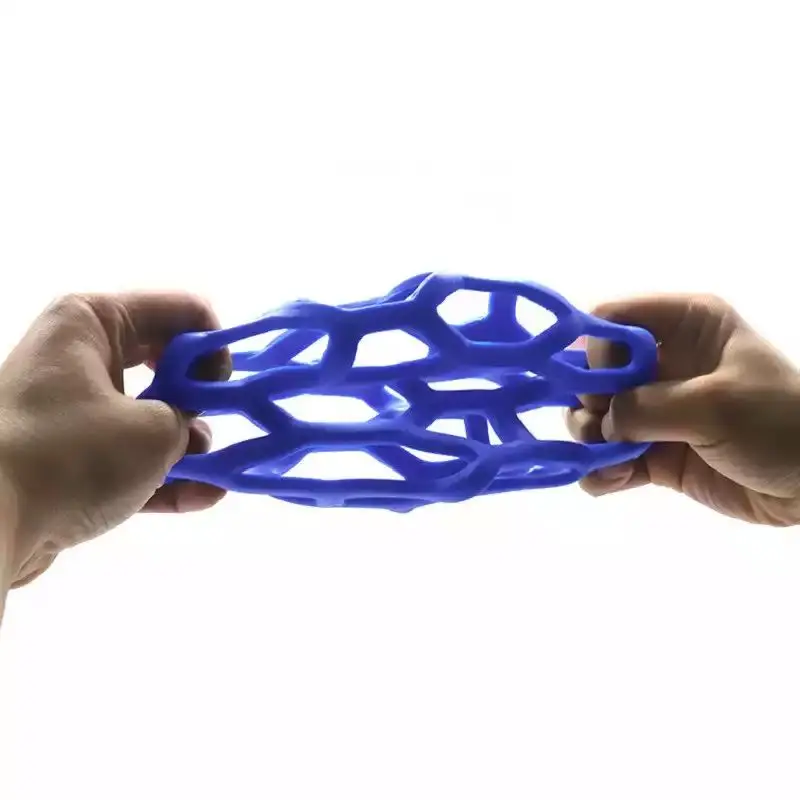 Juguete masticable de goma Natural para perros pequeños, medianos y grandes, pelota de puzle de seguridad geométrica, suministros de entrenamiento para mascotas - imagen 5