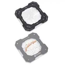 Posavasos para bebidas para acampar, portátil, antideslizante, reutilizable, para té, café, taza, mantel individual aislado para oficina, barbacoa, inauguración de la casa