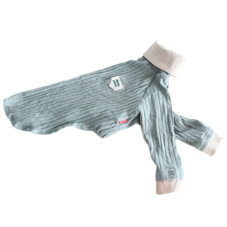 Ropa para perros verde: camiseta cuello alto primavera-verano - imagen 5
