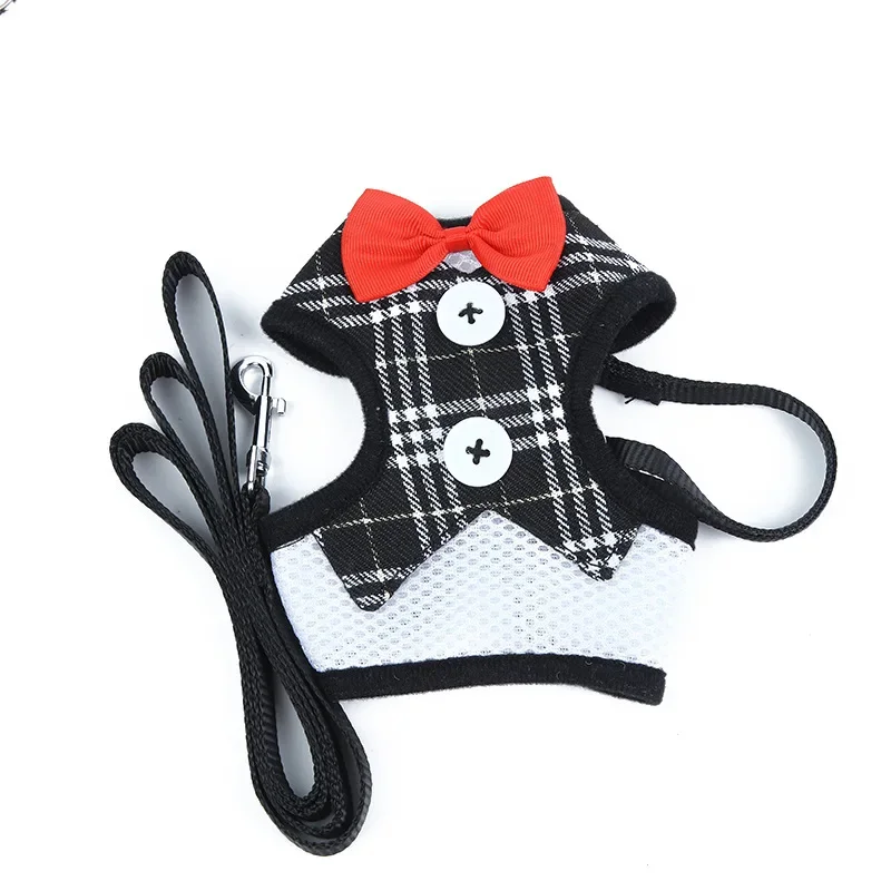 Collar con lazo elegante para perro, cuerda de tracción para perros pequeños y medianos, correa de pecho para gato, accesorios para perros, regalos de navidad - imagen 4