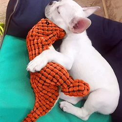Juguete dinosaurio peluche chirriante para perros