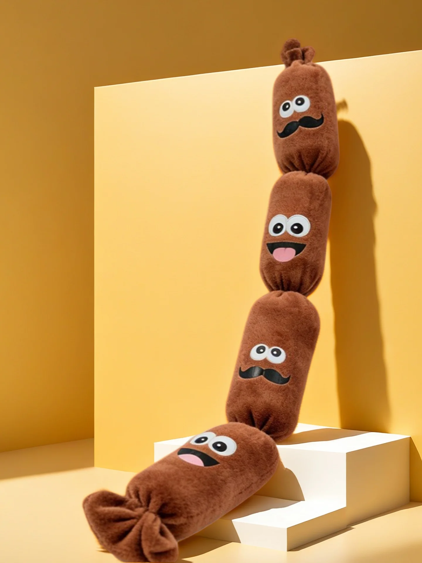 Juguete de peluche en forma de salchicha para perros