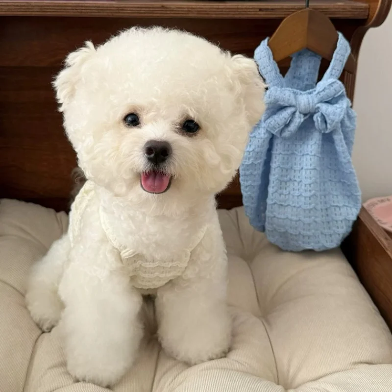 Vestido de princesa para perro y gato – Falda burbuja con lazo - imagen 4
