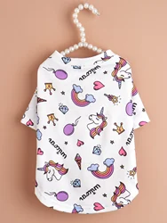 Camiseta unicornio para perros y gatos – Ropa divertida y suave