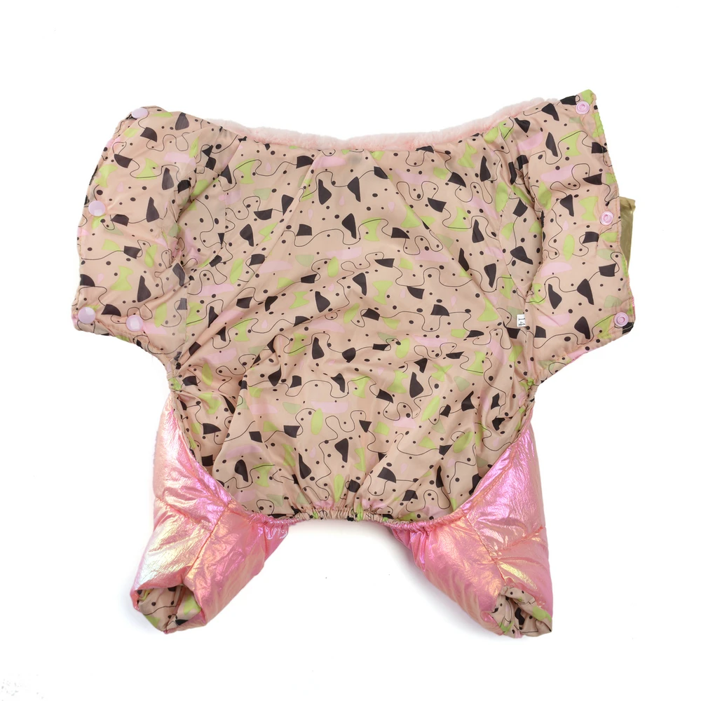 Monos de invierno para perros pequeños y medianos, resistentes al viento, impermeables, cálidos con anillo en D, ropa para cachorros, chaqueta de abrigo para Chihuahua y Pug - imagen 4