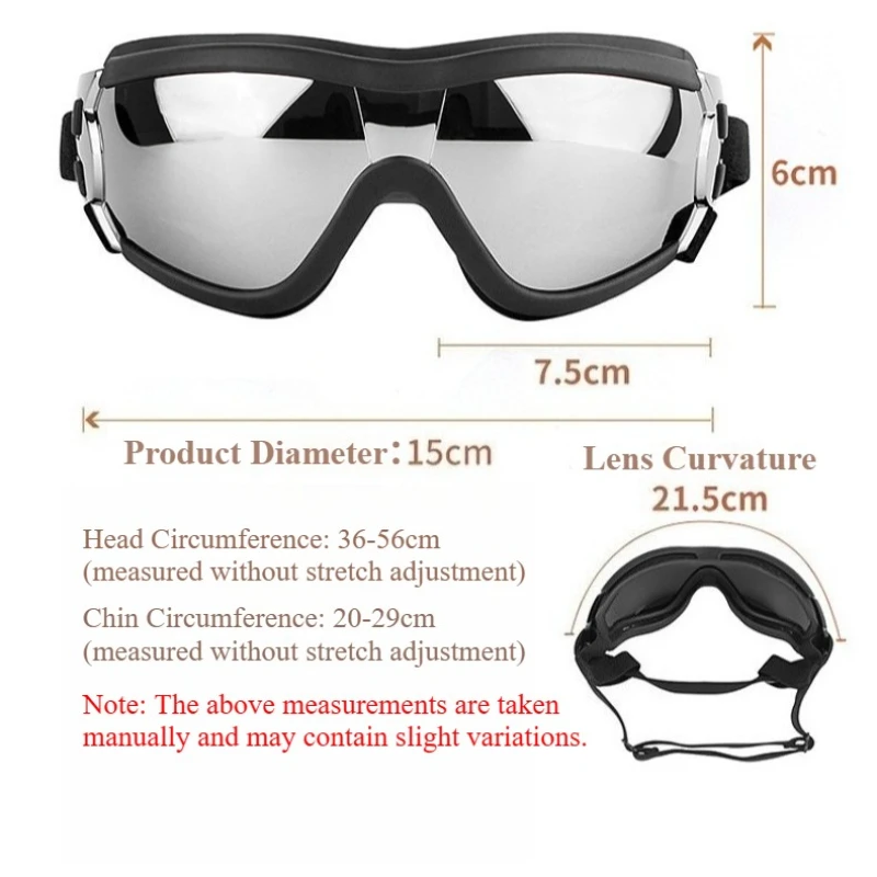 Gafas ajustables para perros, gafas de sol resistentes al viento e impermeables para protección ocular, gafas anti-UV para mascotas, suministros de moda para perros - imagen 4