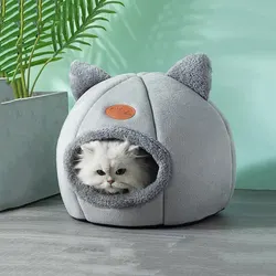 Cama nido para gatos – Cálida, cómoda y antideslizante