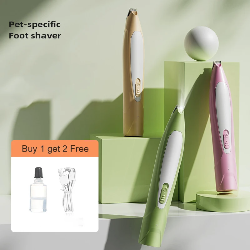 Recortador de pelo recargable para mascotas, afeitadora de pies para perros con luz LED, cortapelos eléctrico para mascotas, herramientas de aseo para mascotas sin ruido, accesorios para perros - imagen 2
