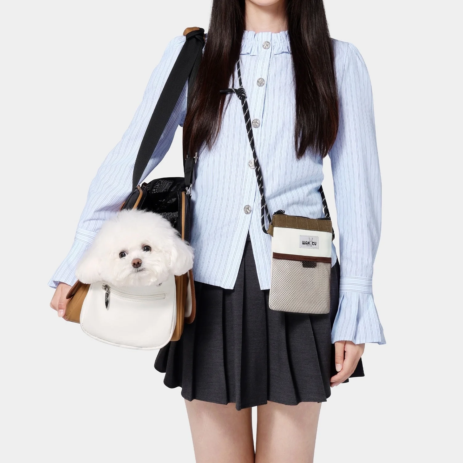 Bolsa para aperitivos para mascotas, bolsa portátil para residuos de mascotas, soporte para bolsa para excrementos de perros, bolsas de basura para mascotas, bolsa de almacenamiento al aire libre para caminar, pequeña bolsa con honda