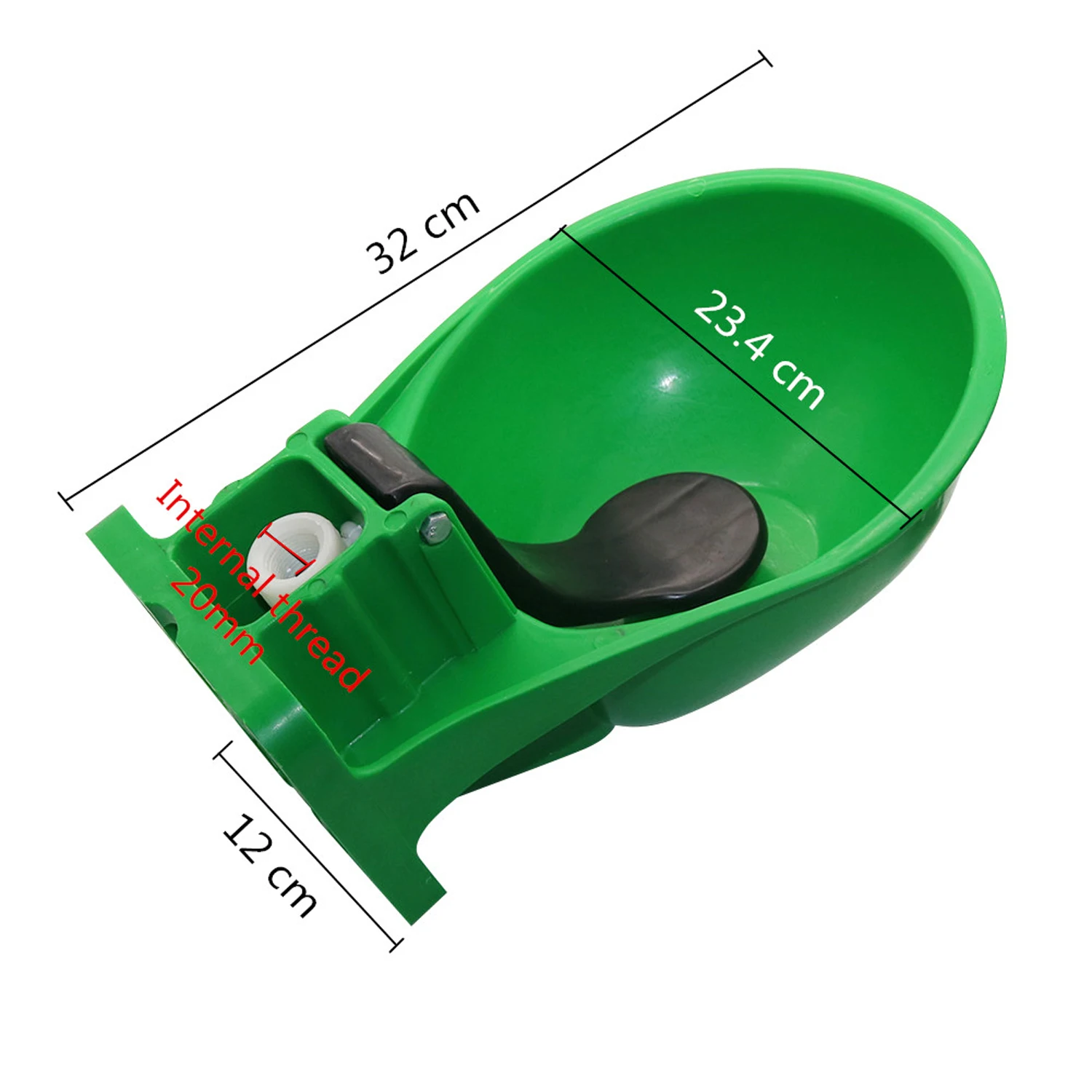 Bebedero de agua para ganado y cabras, tazón automático de acero para agua, lengua, vaca, caballo, alimentación de animales de granja - imagen 3