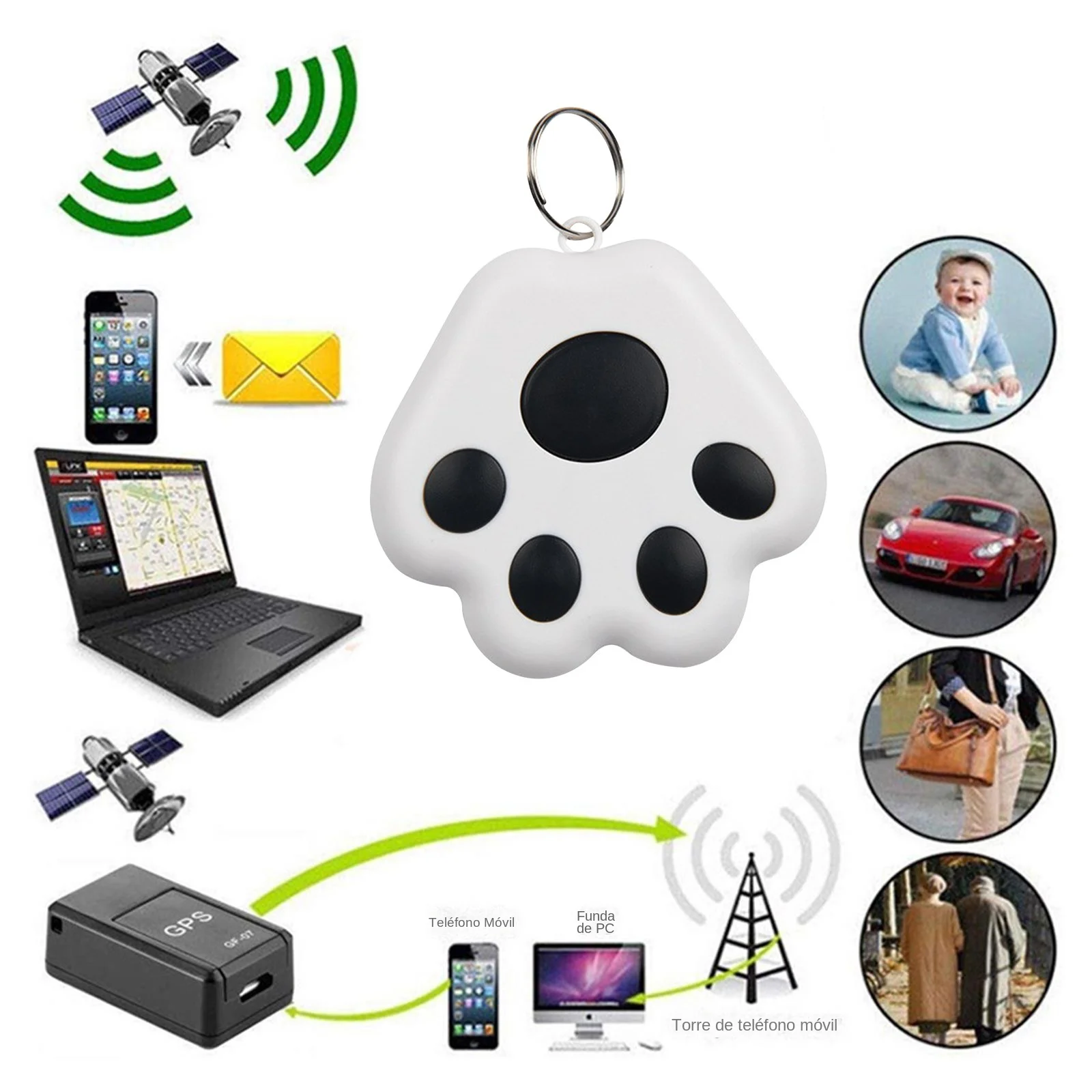 Rastreador GPS Bluetooth para gatos y perros – Localizador anti-pérdida - imagen 4