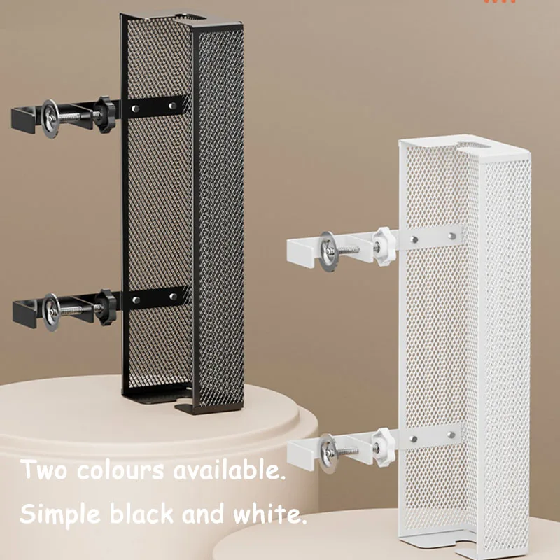 Estante de almacenamiento debajo de la Mesa, bandeja de gestión de cables de Metal, organizador de cables para escritorio de oficina en casa, sin perforación, accesorios de almacenamiento de cocina - imagen 4