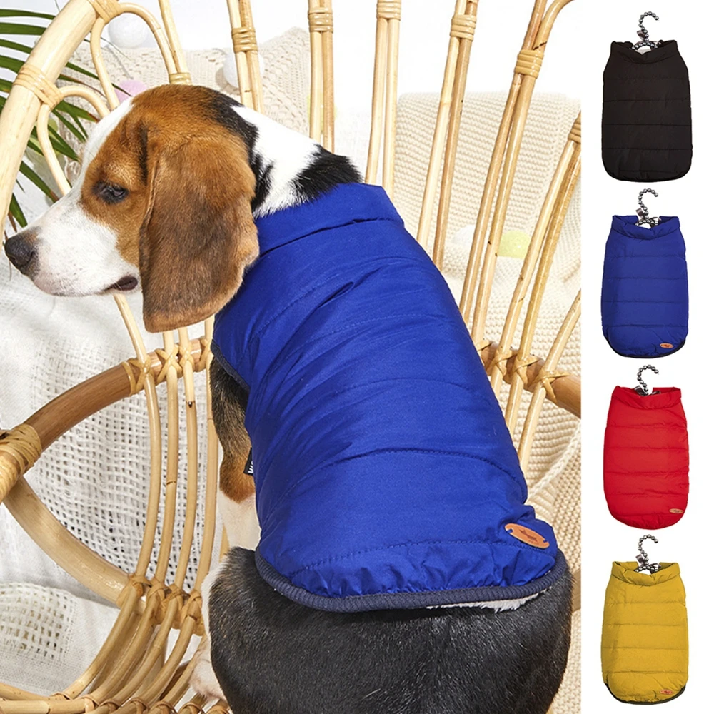 Ropa cálida de invierno para perros pequeños, chaleco grueso impermeable para cachorros, chaqueta para Chihuahua, disfraz para perros Pug, S-XL - imagen 2