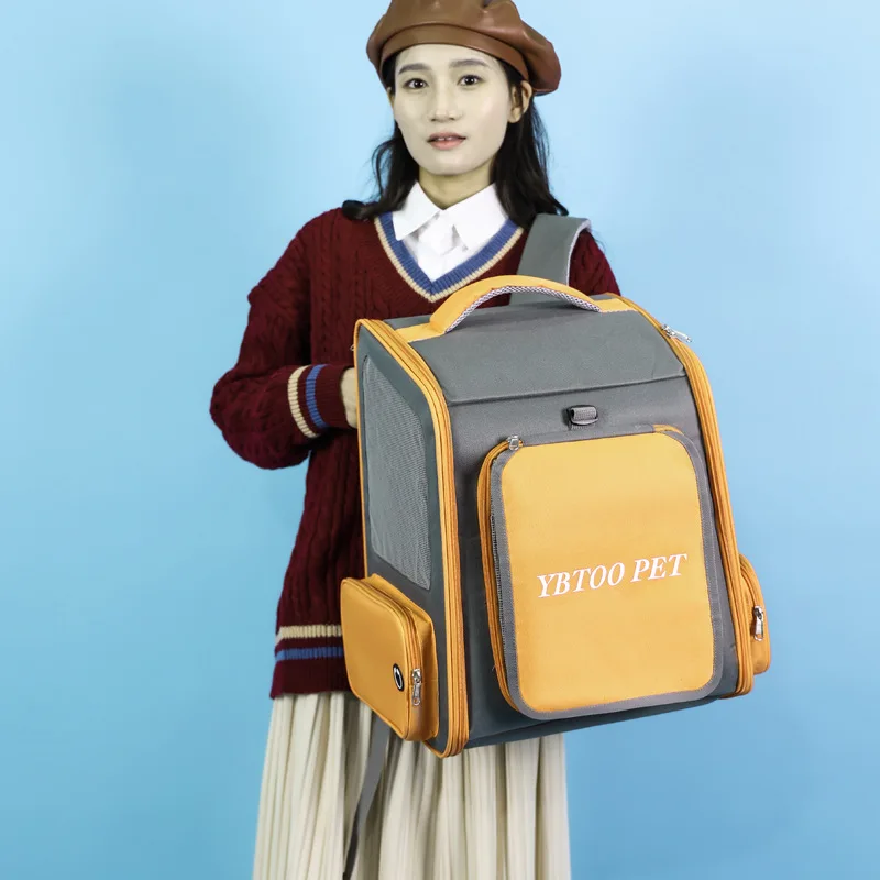 Mochila de viaje para gatos transpirable, plegable y gran capacidad - imagen 3