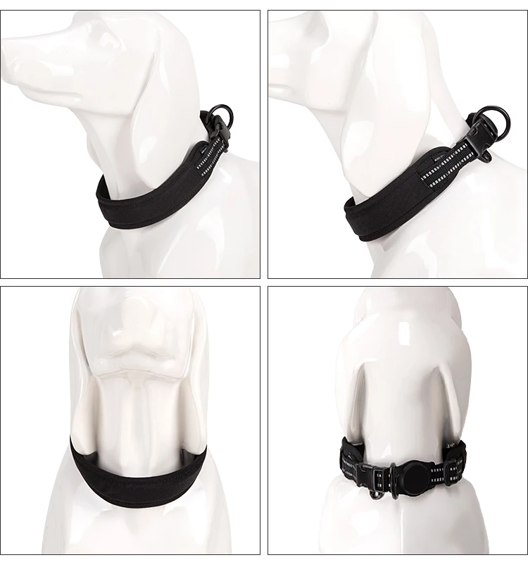 Un perro blanco con un cuello negro en la estatua