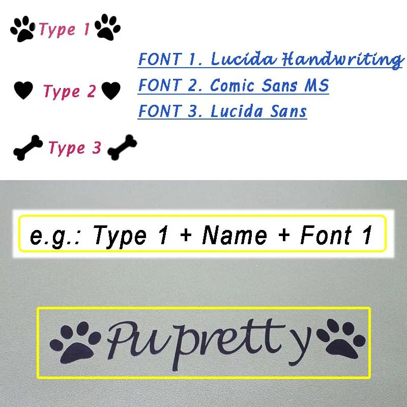 Estera de alimentación de mascotas antideslizante impermeable, mantel individual de silicona con nombre de identificación de Color de contraste personalizado para perro y gato, fácil de lavar y llevar - imagen 2