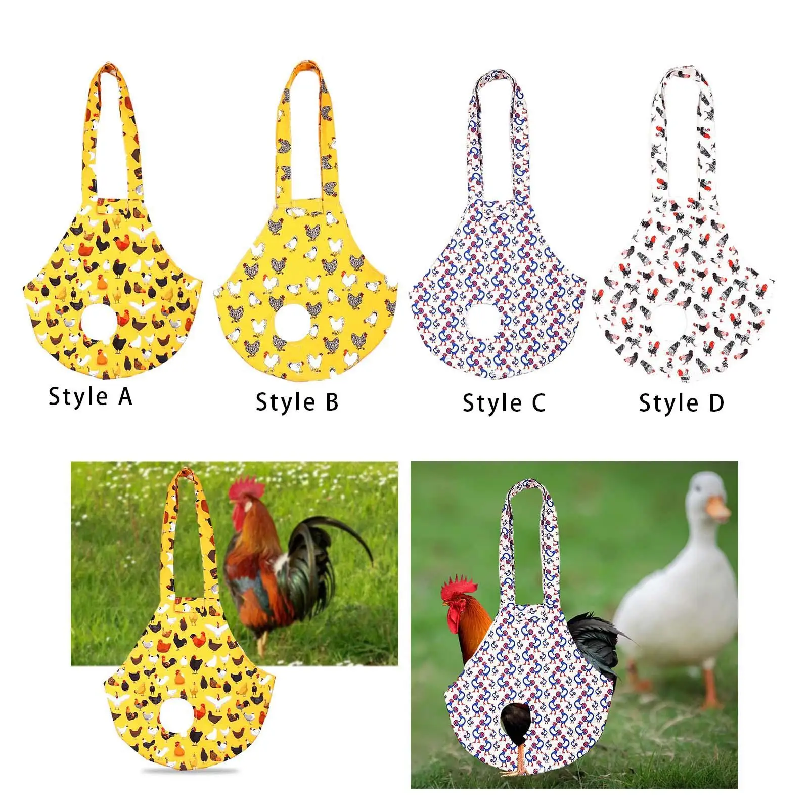 Pet Chicken Carrier Duck Goose Bag Novel Pattern 65x37.5cm Adhesive Closure Pet