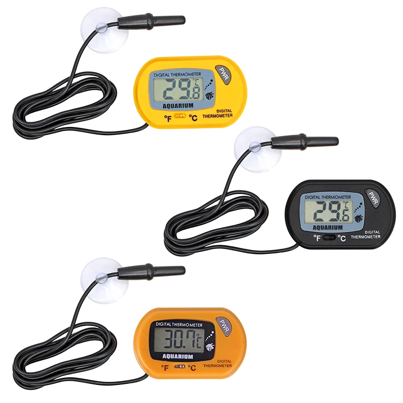 Termómetro digital LCD impermeable con sonda para acuarios