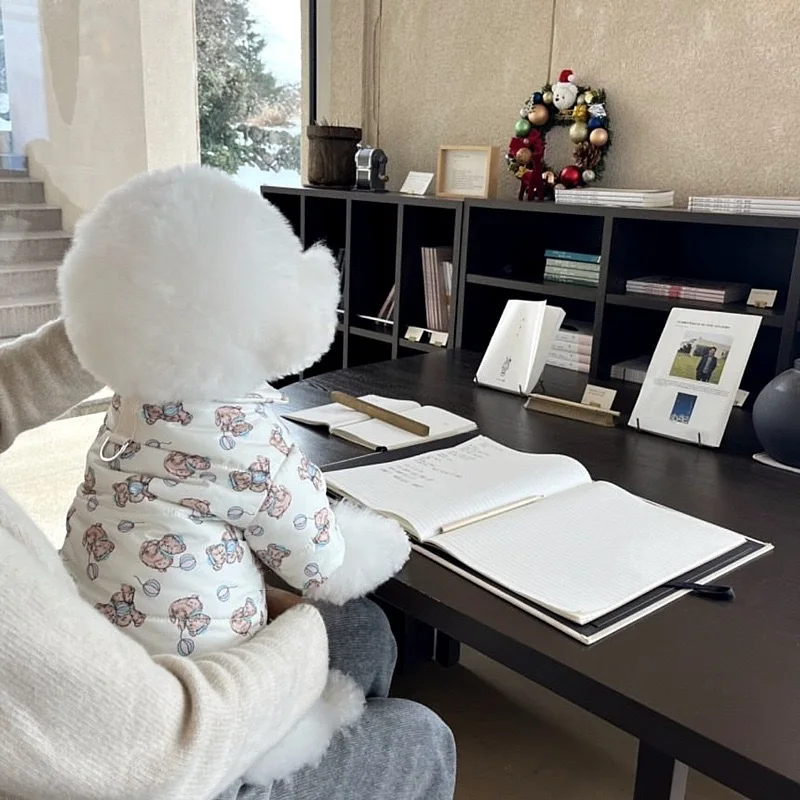 Ropa gruesa de otoño e invierno para mascotas, gato de peluche acolchado de algodón, Pomerania, Yorkshire, perro pequeño, productos para mascotas de invierno - imagen 2