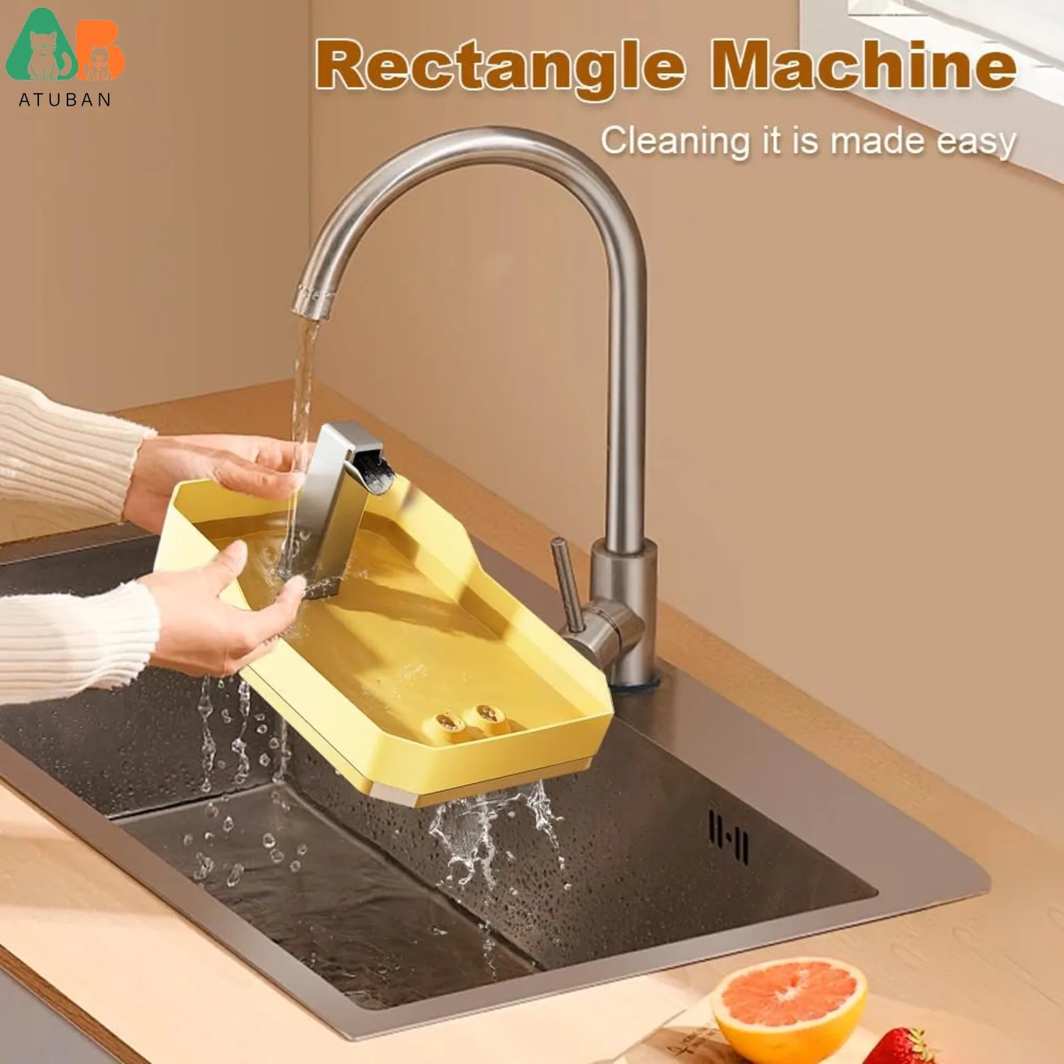 ATUBAN Baño automático para pájaros con periquitos con bomba, fuente de ducha para pájaros, bañera interior con agua corriente, grifo para bañera para loros