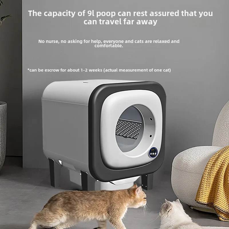 Cajas de arena inteligentes lavables, control de teléfono móvil, limpieza automática, orinales eléctricos para gatos, suministros de productos para mascotas, accesorios de limpieza - imagen 2