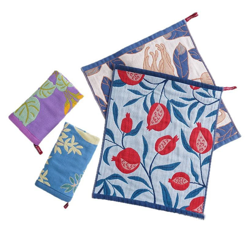 Toalla de mano grande de 34x40cm, toalla de cocina de 4 capas de gasa de algodón puro, paño para platos, toalla de té decorativa de secado rápido para el hogar y el restaurante - imagen 5