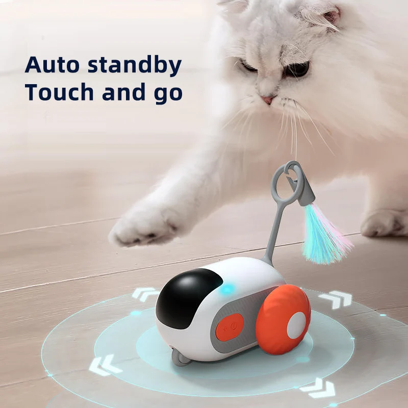 Juguete eléctrico autocalentable para gatos, juguete automático para gatos, palo de alivio, productos para gatos, Teaser, vehículo de Control remoto - imagen 5