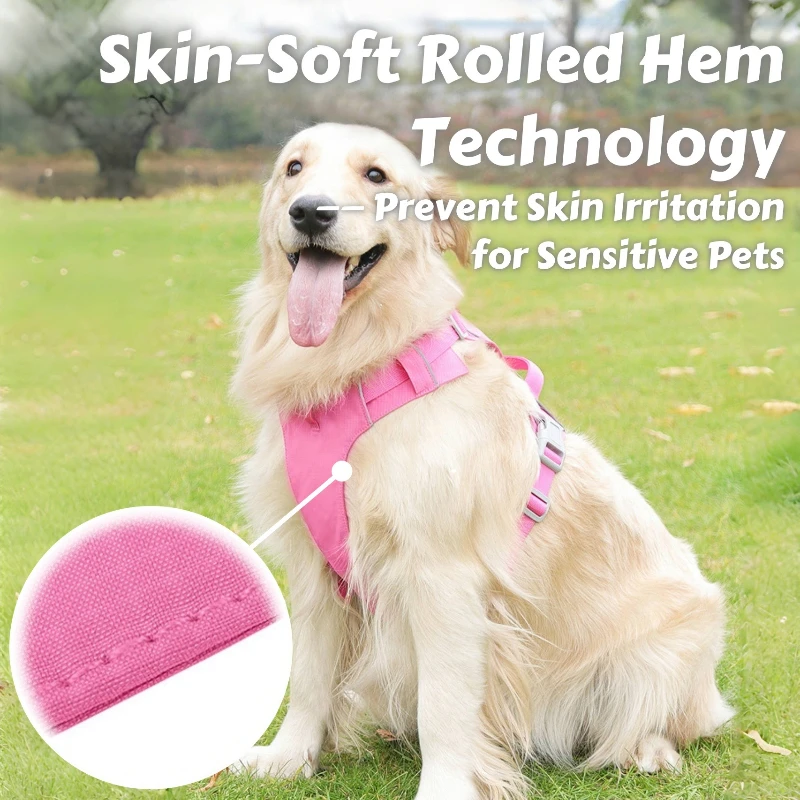 Arnés táctico transpirable para perros: chaleco ligero impermeable con forro antiderramamiento y ribete reflectante para aventuras al aire libre - imagen 2