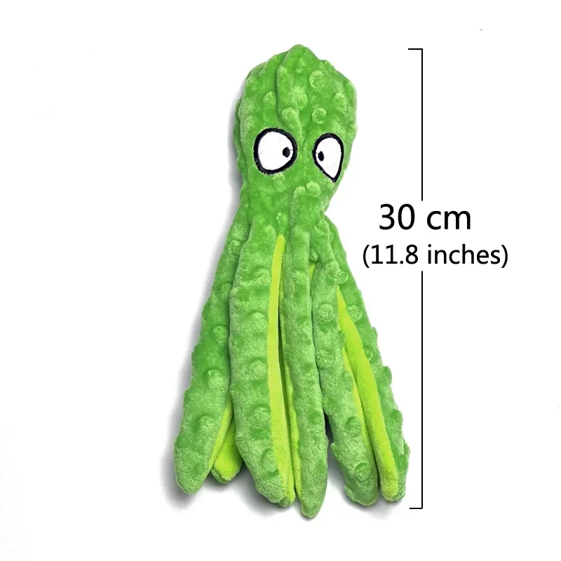 Juguete de peluche para mascotas, rompecabezas de concha de pulpo con chirrido para perros, juguete interactivo resistente a mordeduras para limpieza de dientes de perros, juguete para masticar, suministros para mascotas - imagen 4