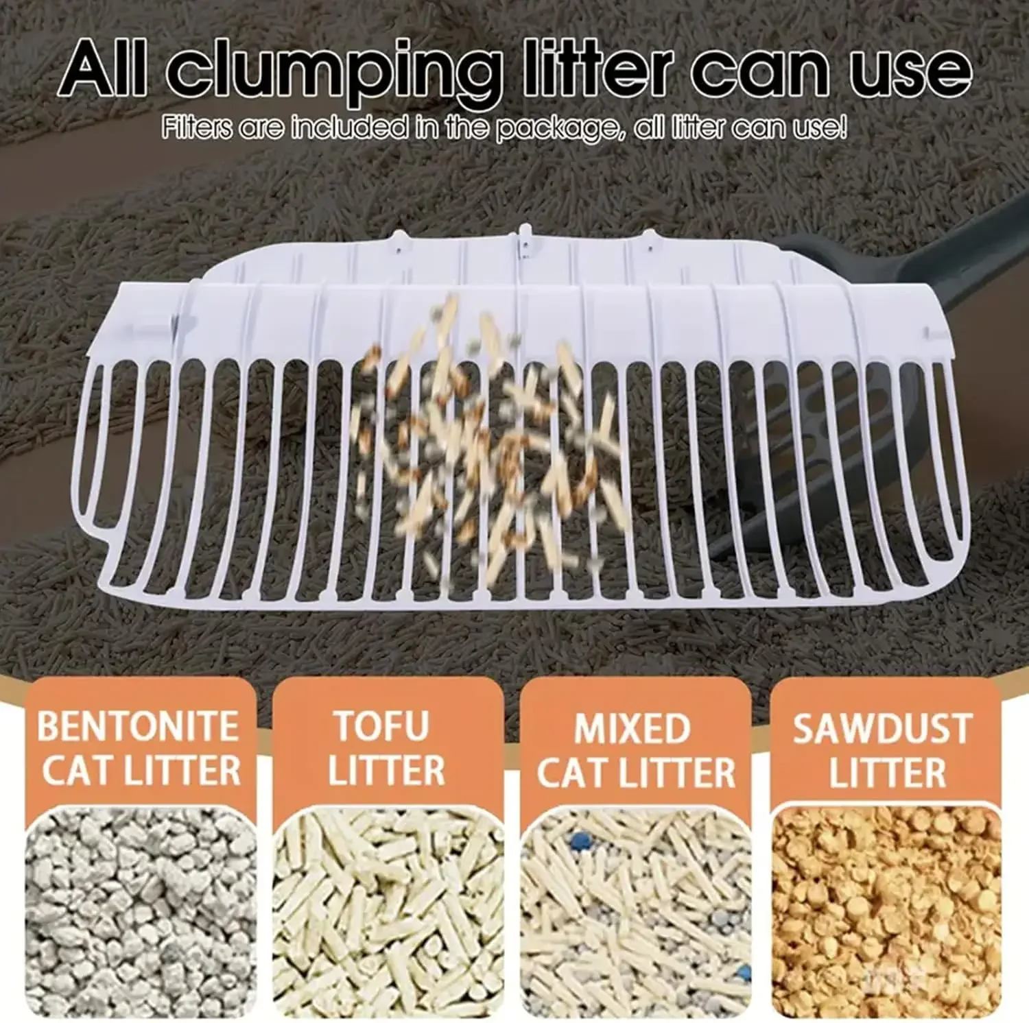 Caja de arena autolimpiante, caja de arena automática 76L + 13L, robot de caja de arena extra grande con control de aplicación monitoreo de peso - imagen 5