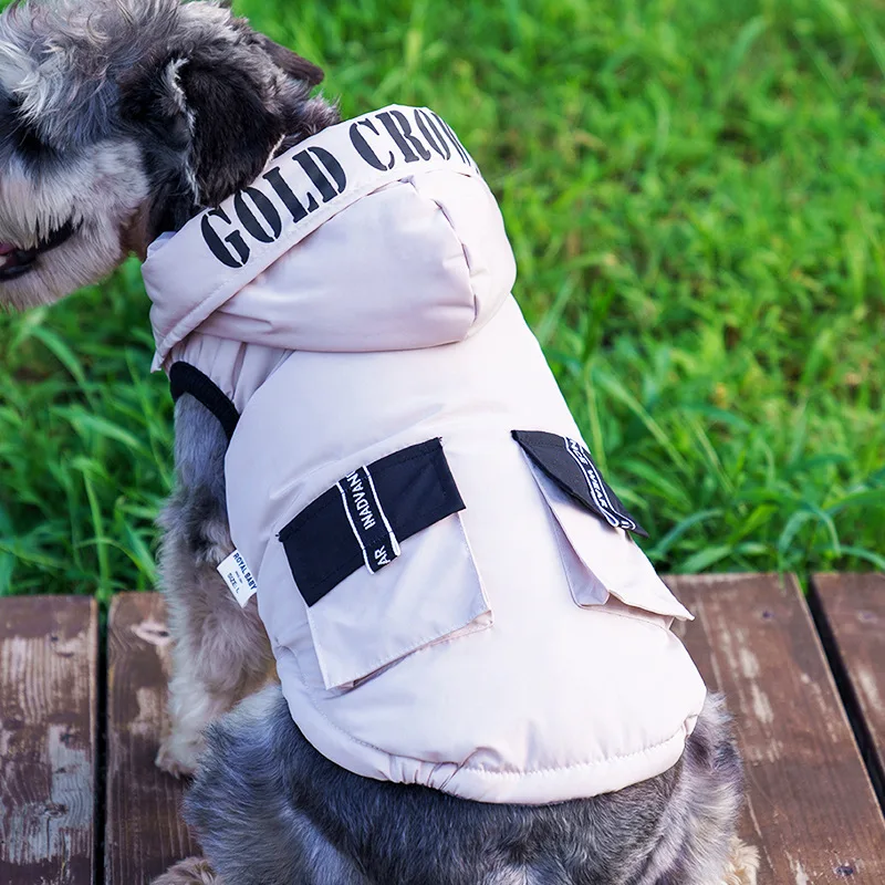 Ropa para perros cálidos y gruesos Otoño e Invierno dos patas Teddy Pomeranian Schnauzer chalecos para perros pequeños productos para mascotas - imagen 3